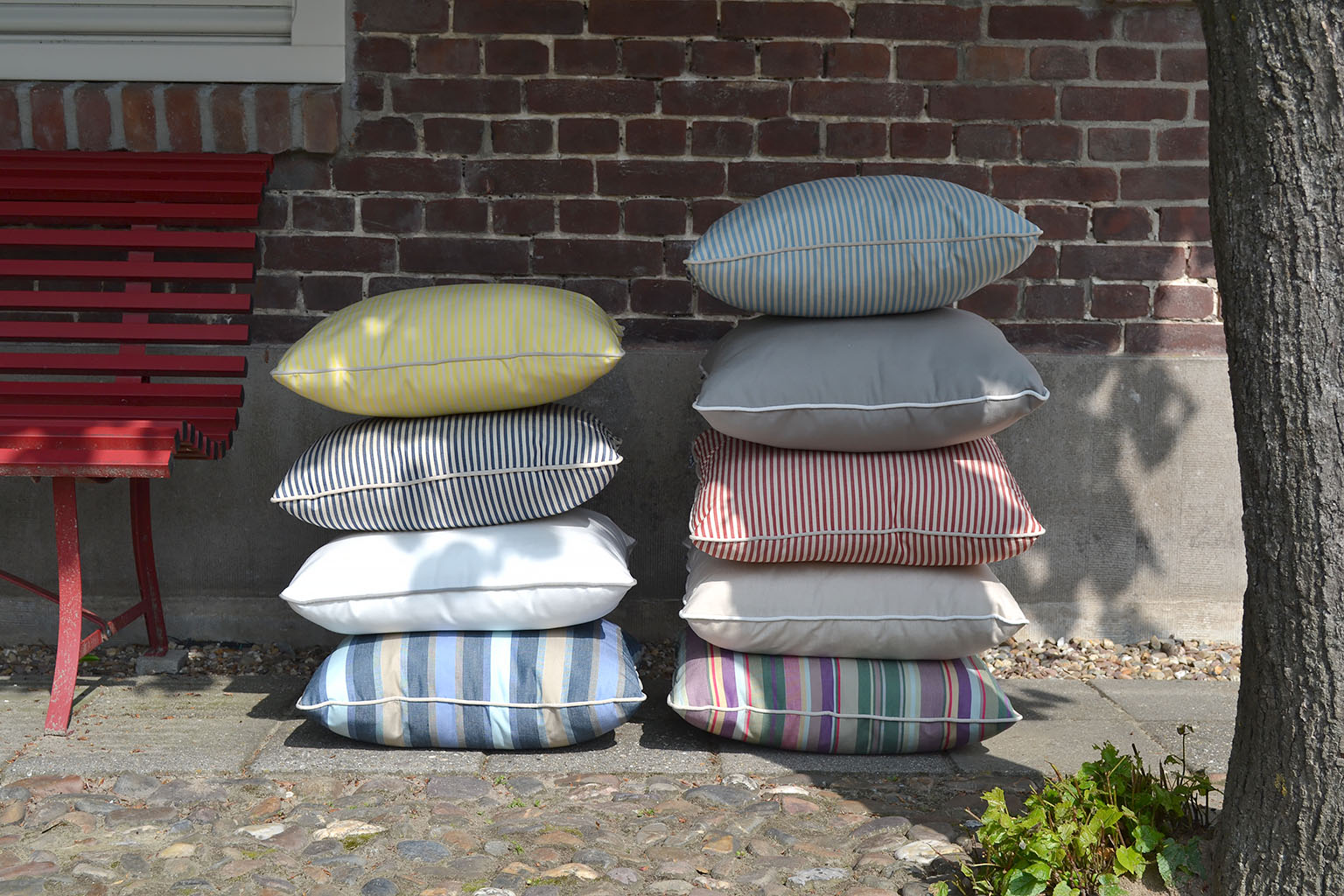 Decorative cushions for outside